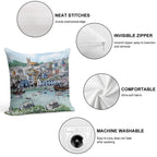 In with The Catch - Brixham, Devon Soft Luxury Feel Throw Pillow