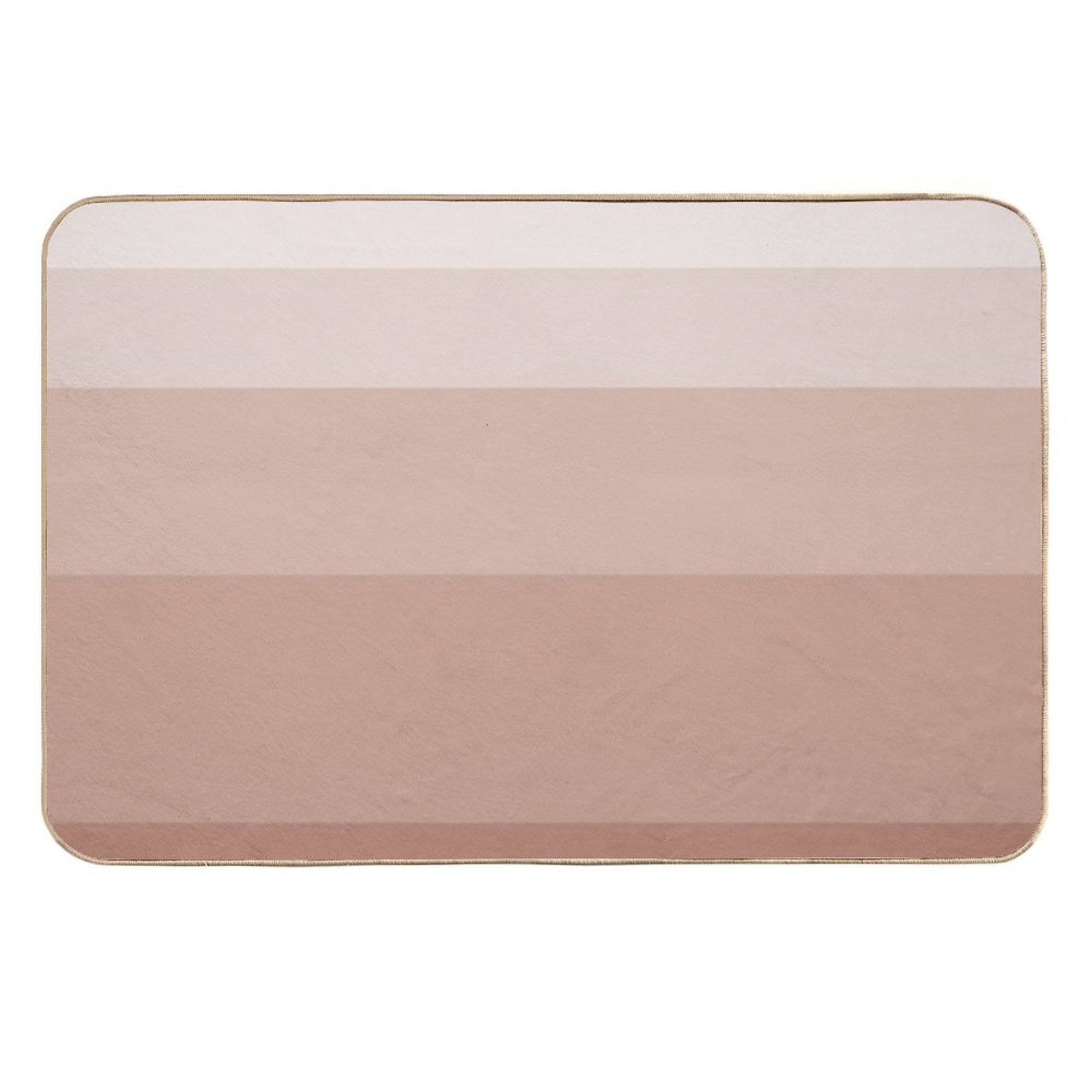 Horizontal Stripes (Mocha Shades)  Versatile Bath Mat