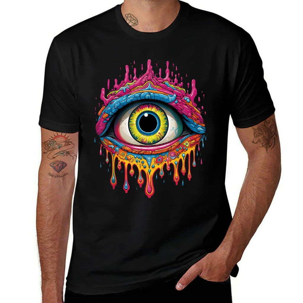 Psychedelic Third Eye  Trippy Colorful Hippie Psychonaut  Breathable T-Shirt