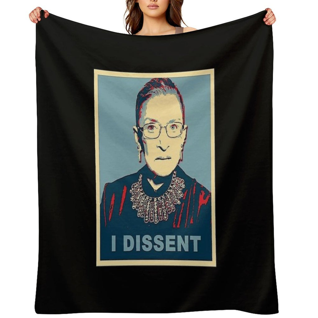 Notorious RBG I DISSENT Quick-dry Throw Blanket