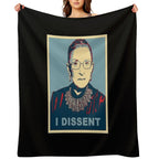 Notorious RBG I DISSENT Quick-dry Throw Blanket