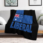 Liberal Party of Australia Machine-washable Throw Blanket