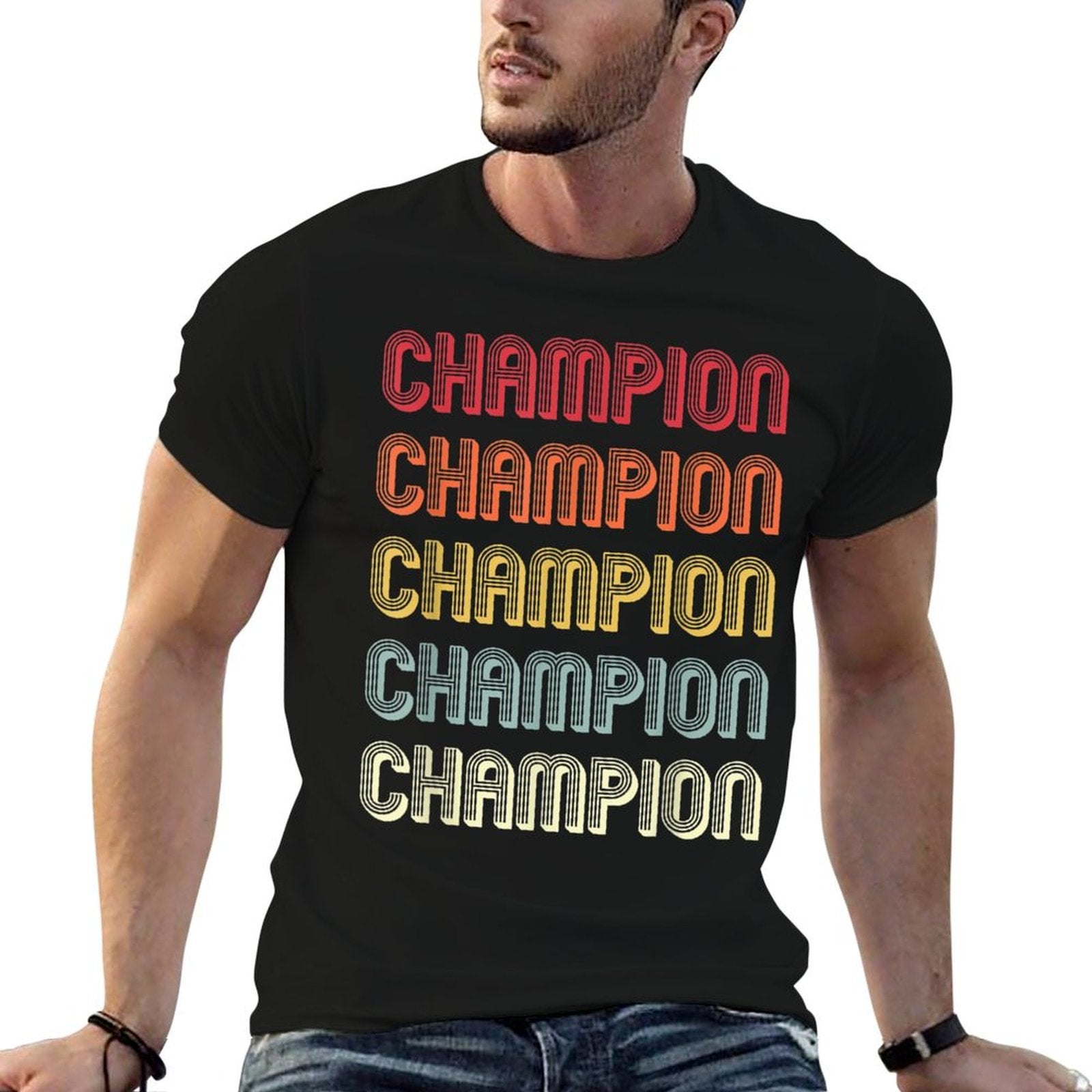 CHAMPION Gift Surname Funny Retro Vintage Birthday Reunion Comfortable T-Shirt