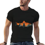 Trout Fly Fishing Nature Outdoor Fisherman Gift  Ribbed Collar T-Shirt