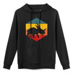 Retro Triceratops Twilight Funny Dinosaur Dino Saurus Pilling-Resistant Hoodie