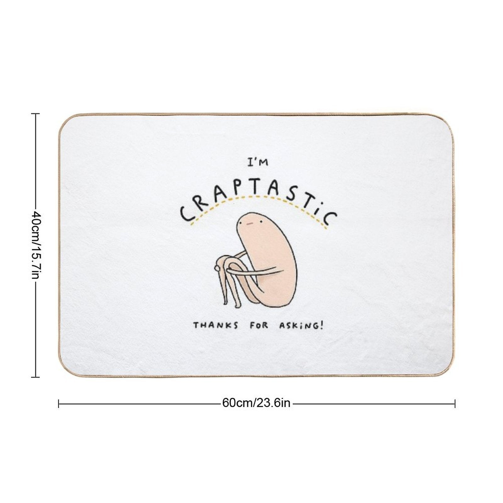 Honest Blob - Craptastic  Toxin-Free Bath Mat