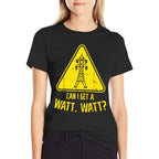 Can I Get A Watt Funny Electric Tower Pun Electrician Gift  Cotton T-Shirt