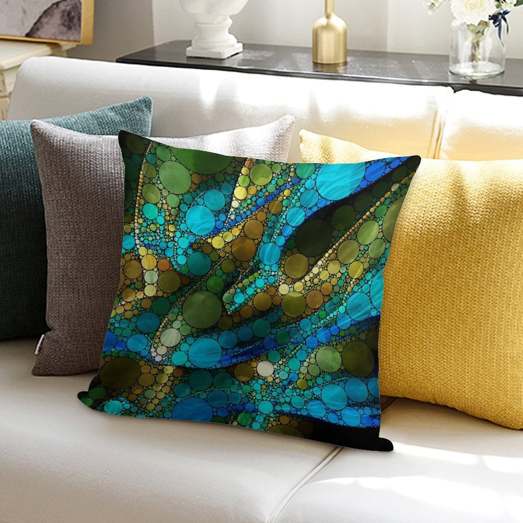Peacock Impressions Soft Decorative Cover Throw Pillow