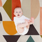 Bauhaus Geometric Colorful 2 Multi-functional Throw Blanket