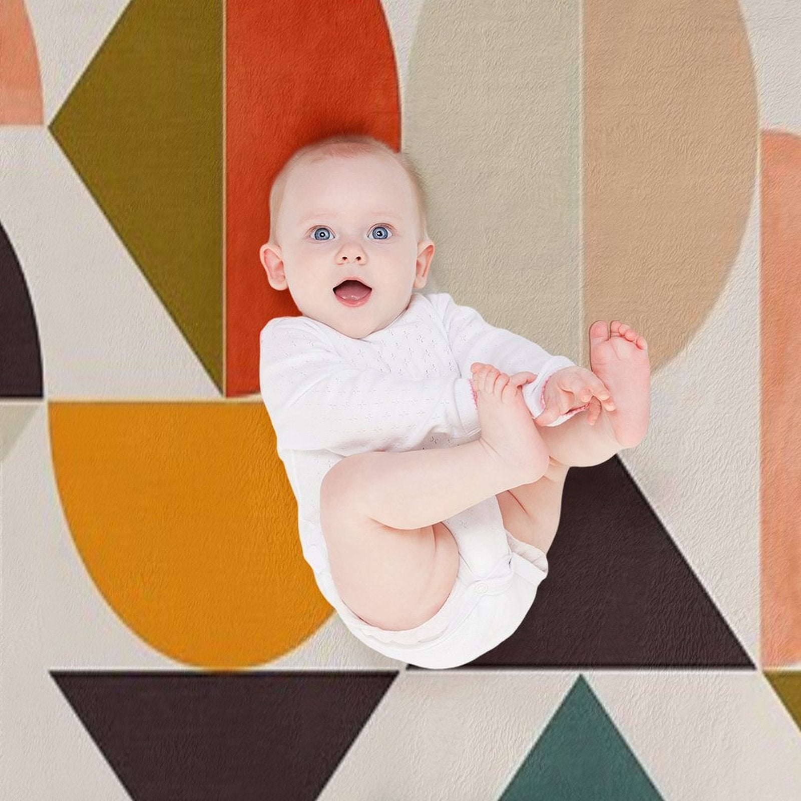 Bauhaus Geometric Colorful 2 Multi-functional Throw Blanket