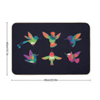 Hummingbird  Stain-Proof Bath Mat