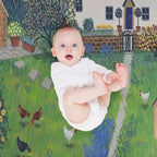 The Hen House Plush Throw Blanket