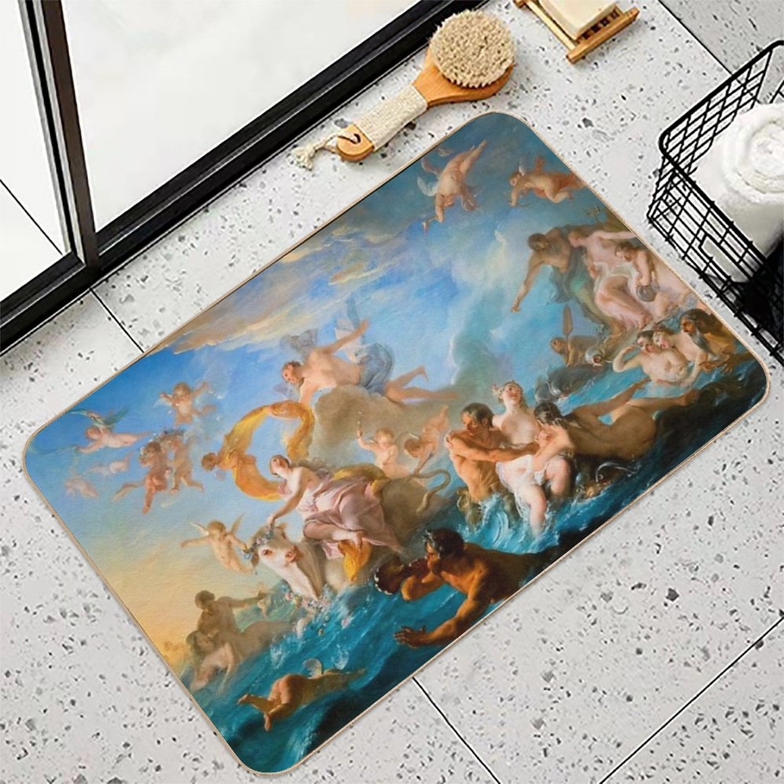 The Abduction of Europa, The Rape of Europa, Noel-Nicolas Coypel,Noël-Nicolas Coypel Europe  Stain-Proof Bath Mat