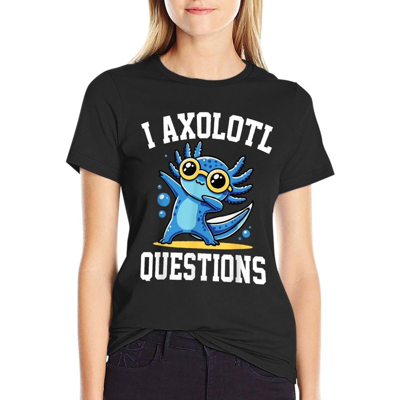 Funny I Axolotl Questions Kids  Relaxed-fit T-Shirt