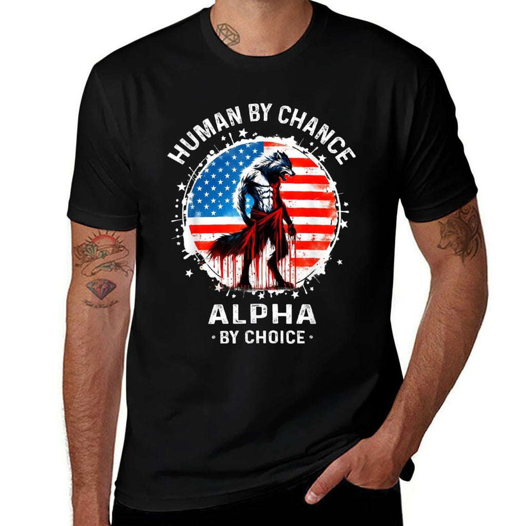 I Heart Werewolfs Alpha Funny Cringe Werewolf USA Wolf Meme  Eco-friendly Material T-Shirt