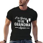 I’m Going to Be Grandma Again Funny Pregnancy Announcement  Polyester Blend T-Shirt