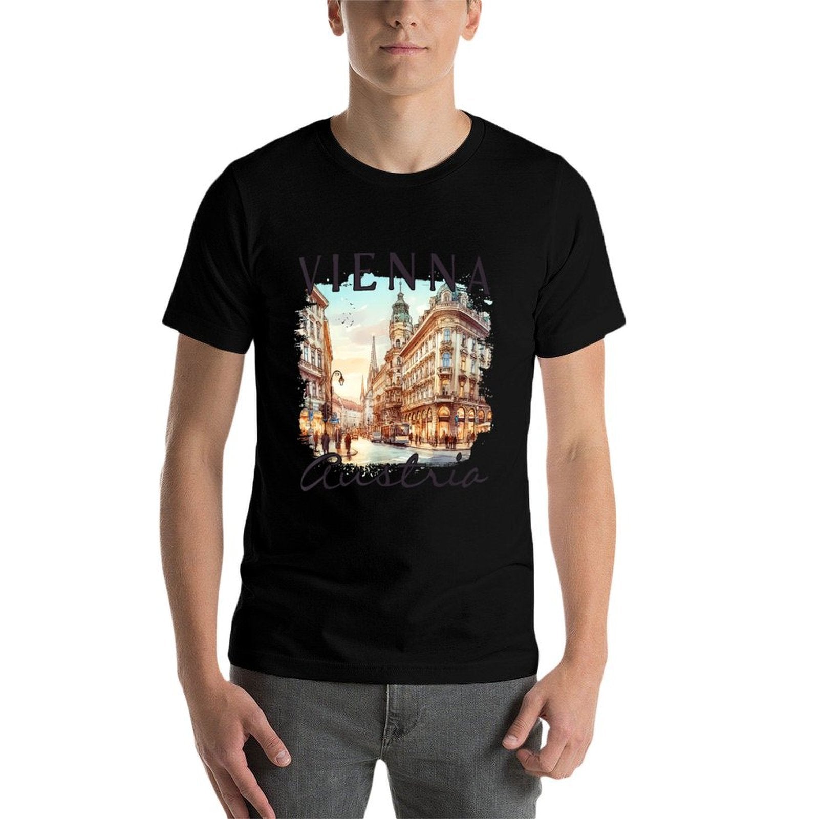 Vienna Austria Traveling Trip Souvenir Meet Me In Vienna  Versatile T-Shirt