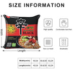 Shin Ramyun Black Ramen Nongshim Instant Ramen Soft Multiple Sizes Throw Pillow
