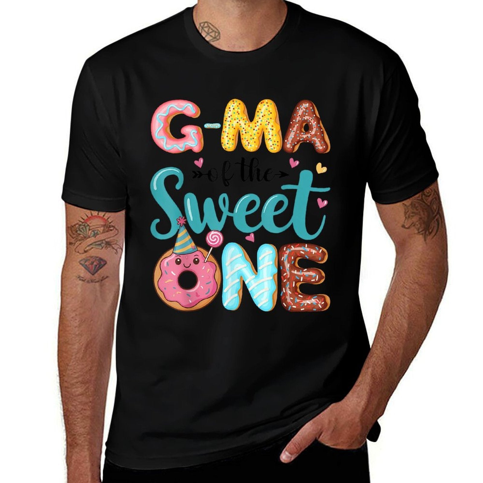 G-Ma Of The Sweet One 1st Birthday Girl Donut Party  Affordable Price T-Shirt