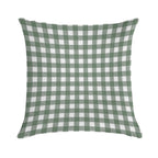 Plaid (sage Greenwhite) Soft Skin-Friendly Throw Pillow