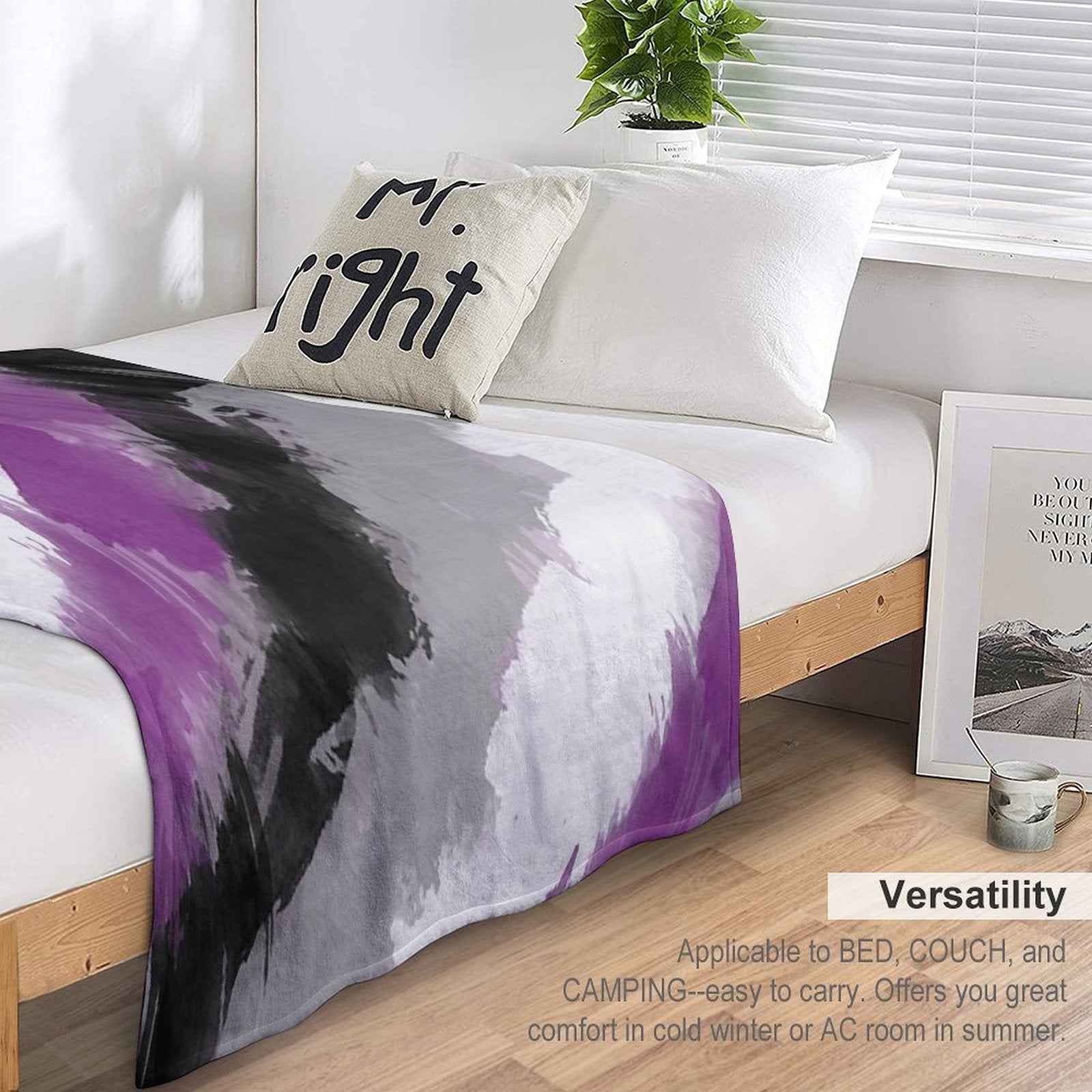 Ace Watercolor Pride Durable Throw Blanket