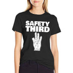 Safety Third Funny Missing Finger Safety Third  Durable T-Shirt