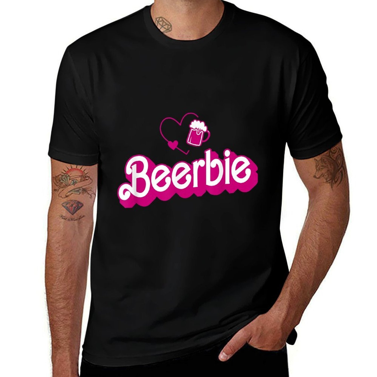 Retro Beer Pun Bar Pub Crawl Party Men Women Funny Beer  Relaxed-fit T-Shirt