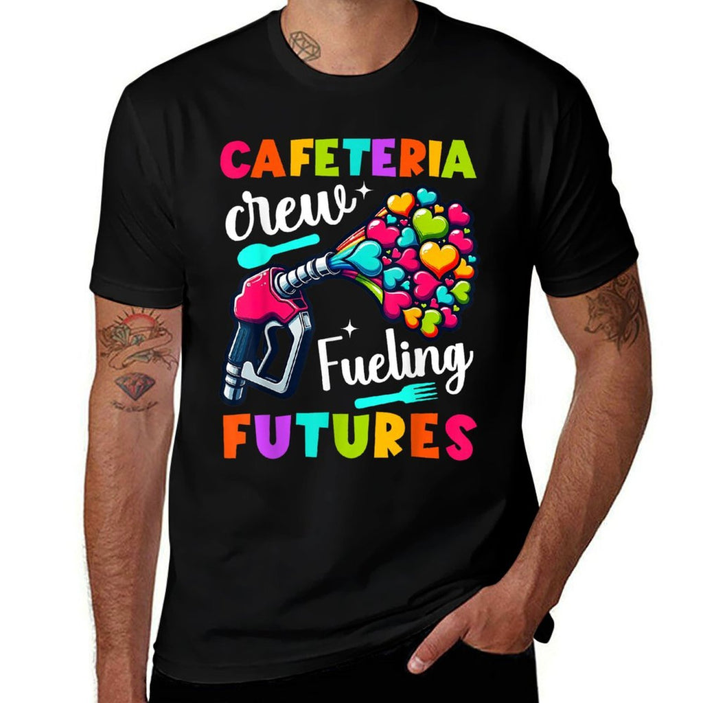 School Lunch Lady Squad A Food Fueling Future Cafeteria Crew  Polyester Blend T-Shirt