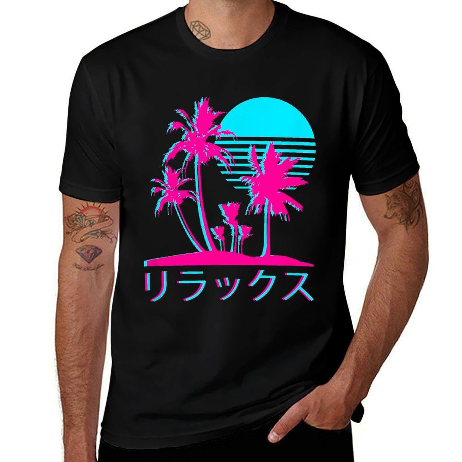 Japanese Relax Vaporwave Harajuku Graphic Design  Classic T-Shirt