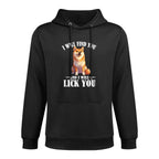 Mens Womens Kids Doge Meme Lover Find Lick You Shiba Inu Cotton-Polyester Blend Hoodie