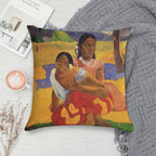 'Nafea Faa Ipoipo' - Paul Gauguin Soft Anti-Pilling Throw Pillow