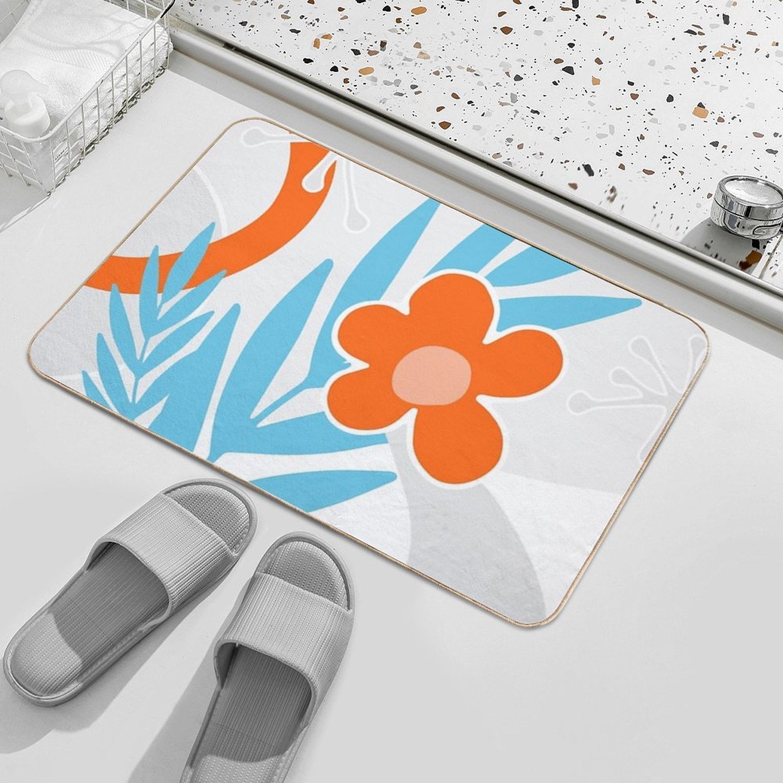 Nature Geometry 06  Multi-Purpose Bath Mat