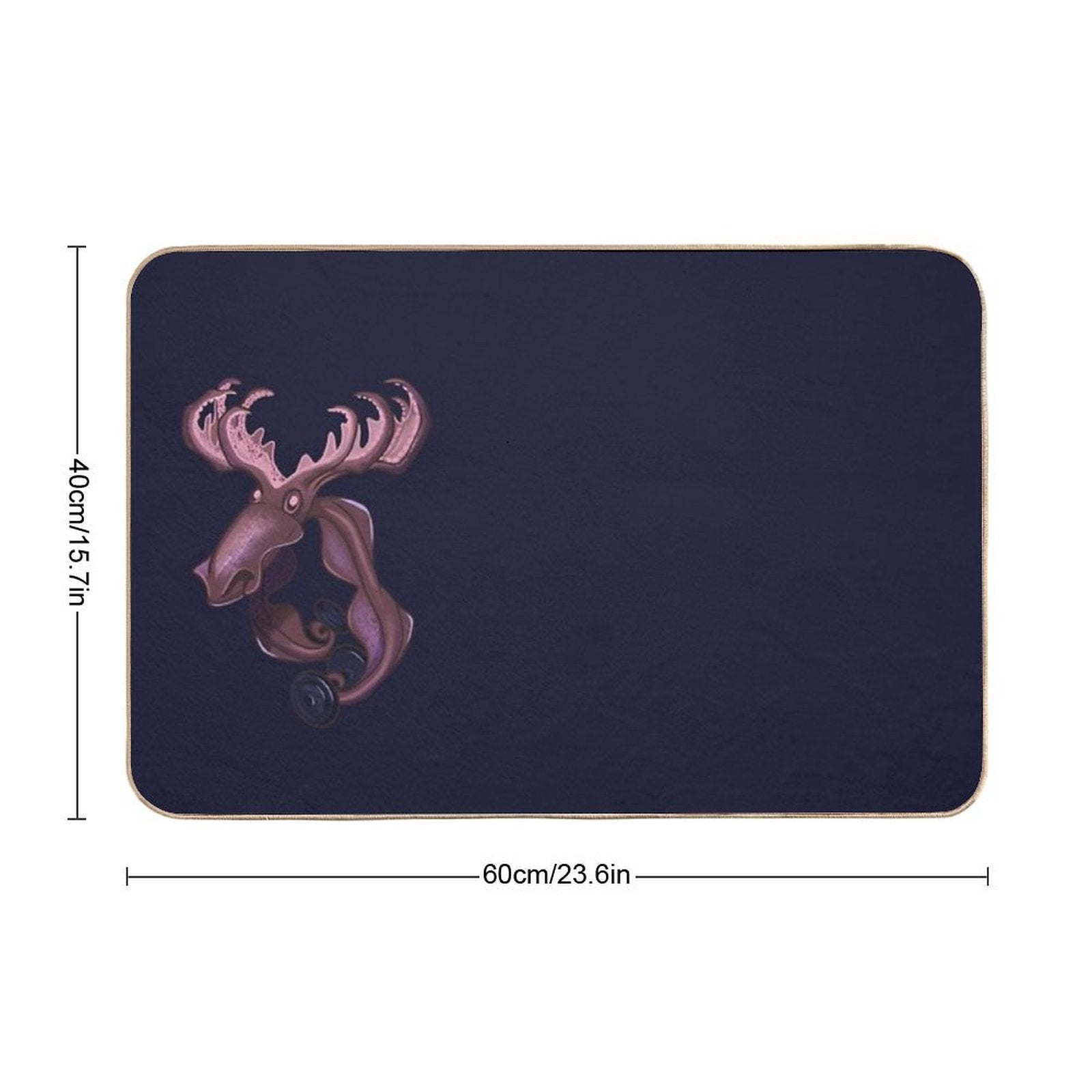 The Moosecless  Fade-Resistant Bath Mat