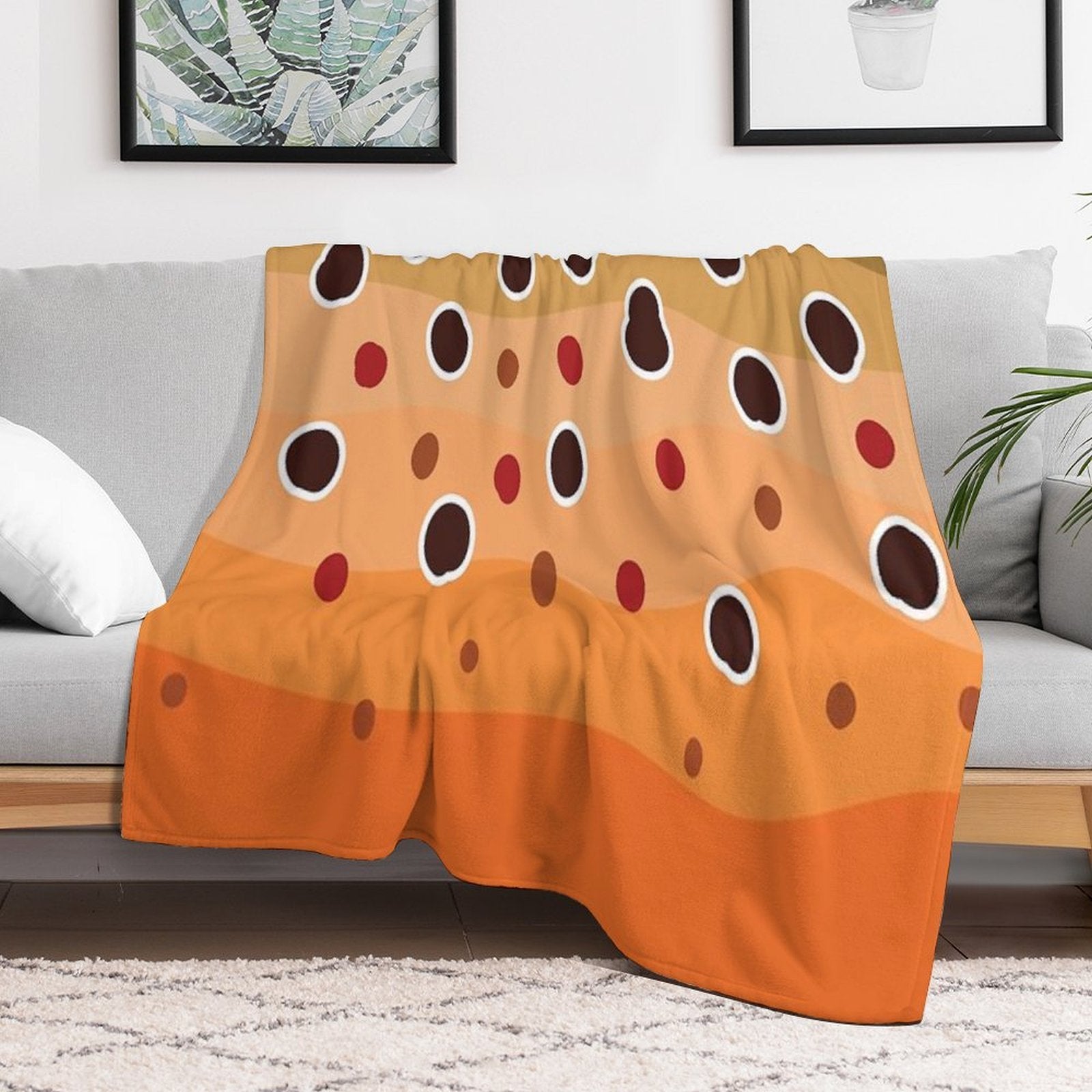 Brown Trout Skin Multi-functional Throw Blanket