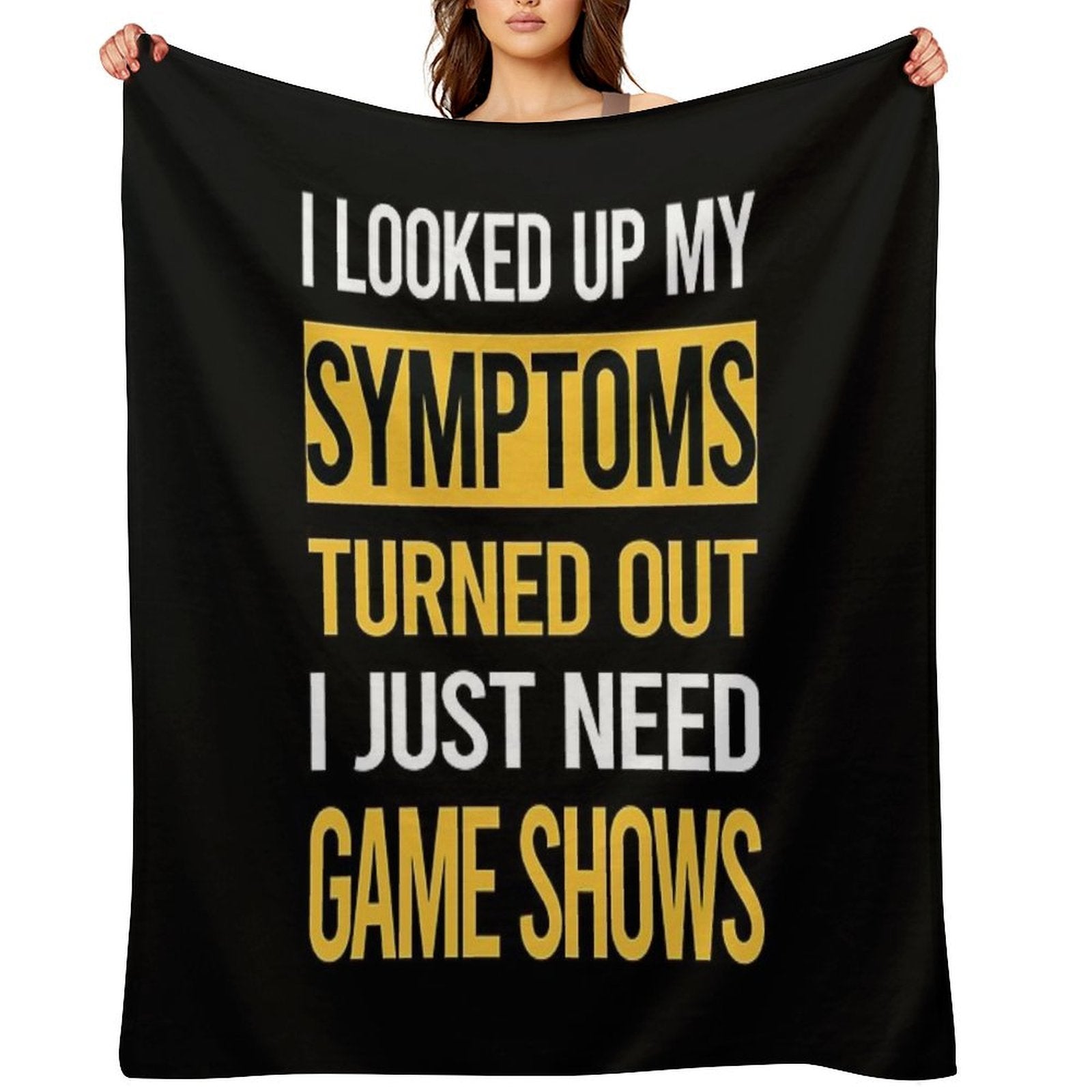 Funny My Symptoms Game Shows TV Show All-season Throw Blanket