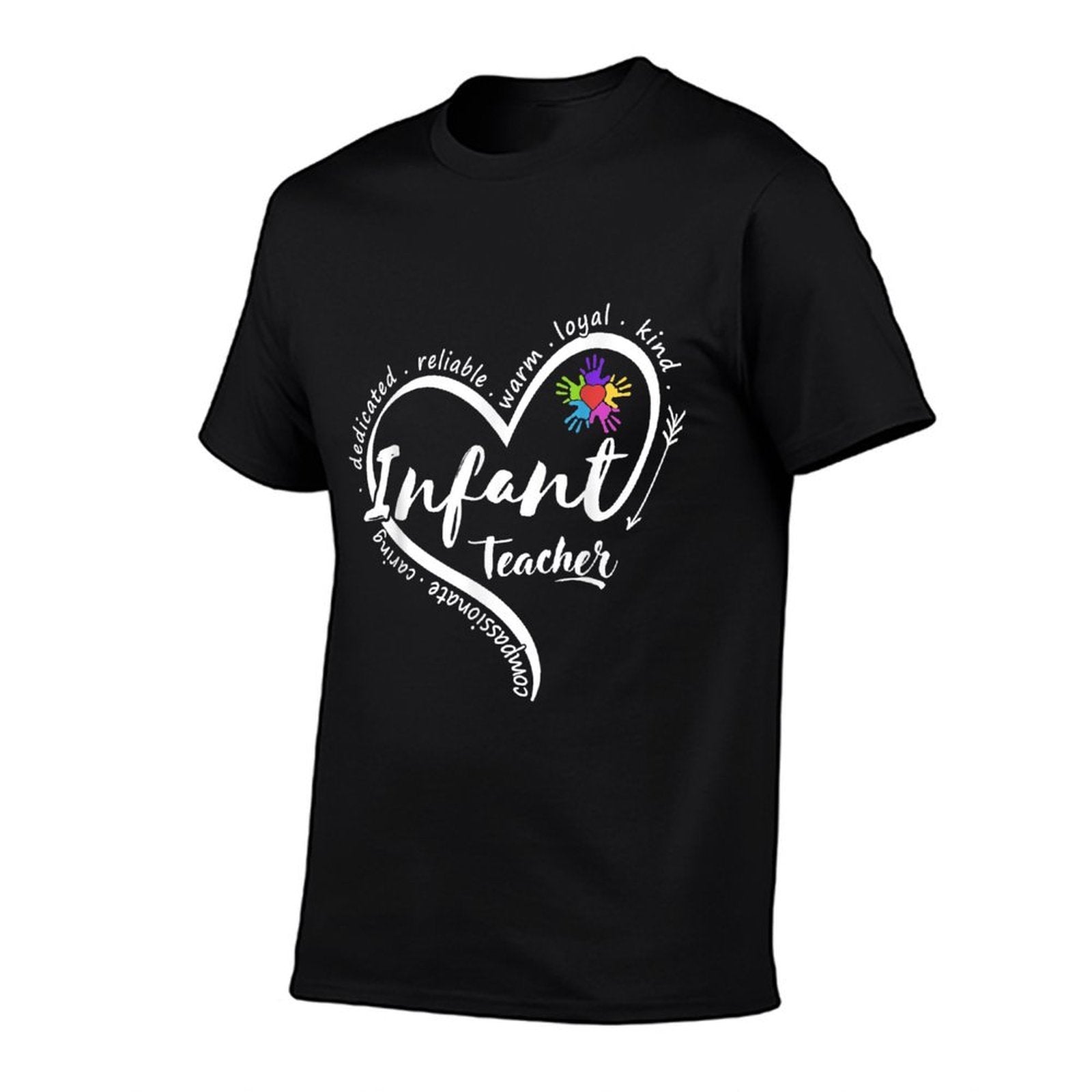 Infant Teacher Back to School Infant Daycare Teacher Funny  Rolled Sleeves T-Shirt