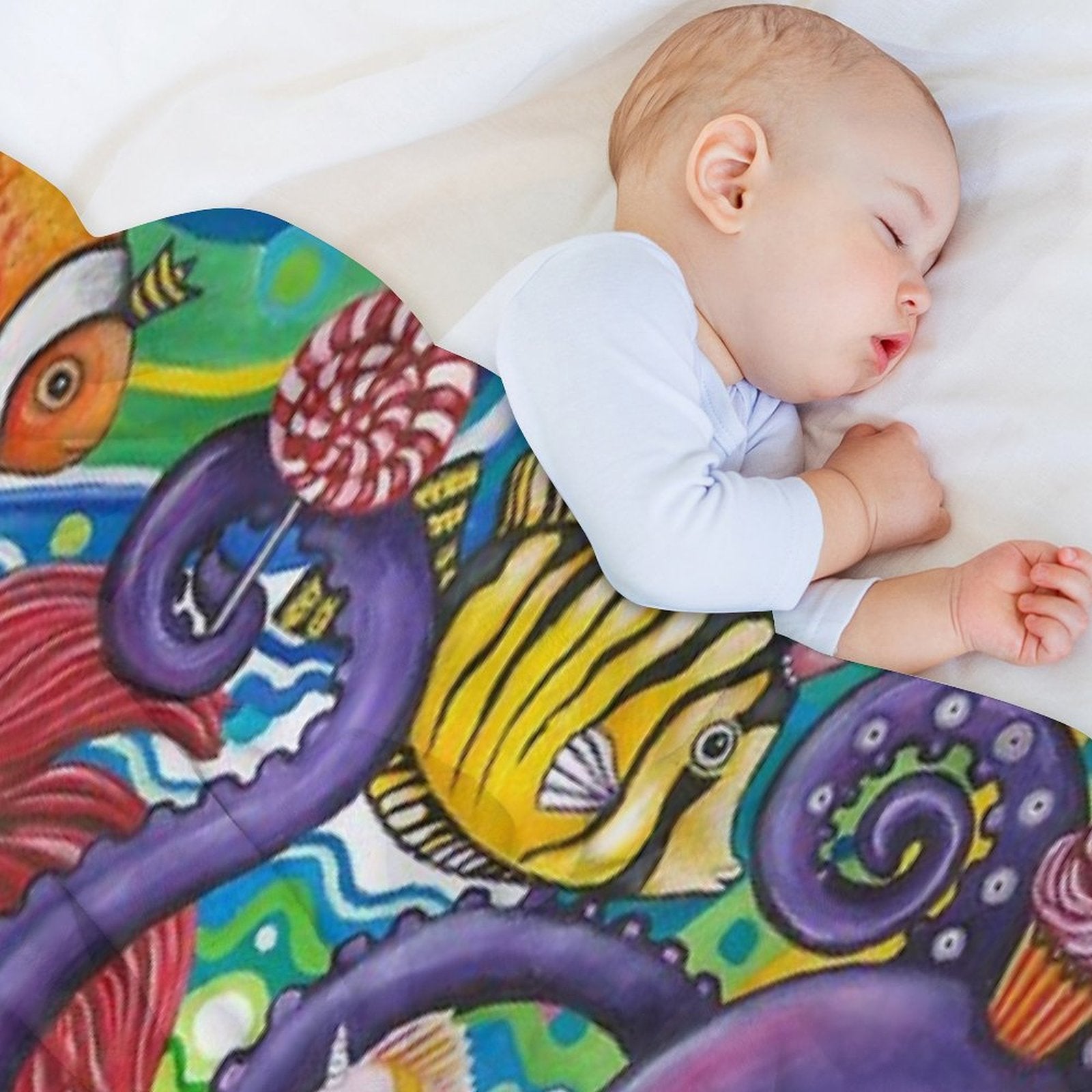 Sea Picnic Sustainable Throw Blanket