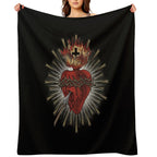 Sacred Heart of Jesus Christ Travel-friendly Throw Blanket