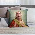 Saint Nicolas Cage The Glorious Soft Gift Ready Throw Pillow