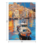 A Pop Art Travel Print of Palermo - Sicily - Italy Machine-washable Throw Blanket