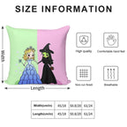 Elphaba & Glinda Soft Washable Throw Pillow