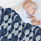 Moon Phases  Repeat Pattern Quick-dry Throw Blanket