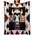 Buffalo Patchwork Quilt Wrinkle-free Throw Blanket