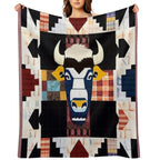 Buffalo Patchwork Quilt Wrinkle-free Throw Blanket