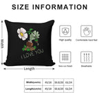 Plants Vs Zombies -  I Love You Soft Home Decor Throw Pillow