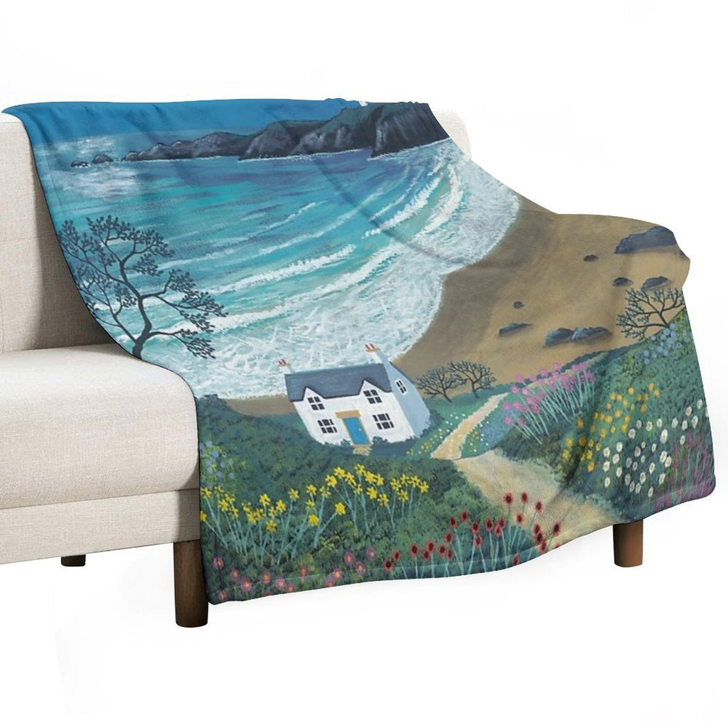 The Path to Moonlight Bay Versatility Throw Blanket