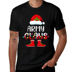 Santa Army Claus Elf Matching Family Group Christmas  Slim-fit Cut T-Shirt