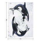 Orcas Durable Throw Blanket