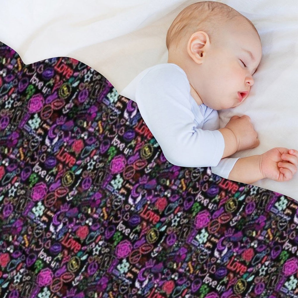 Língua Easy Care Throw Blanket