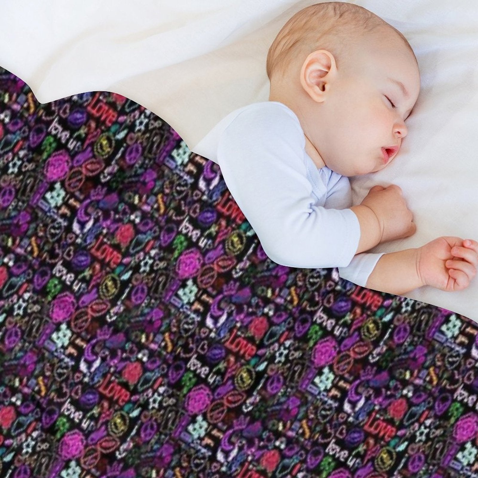 Língua Easy Care Throw Blanket